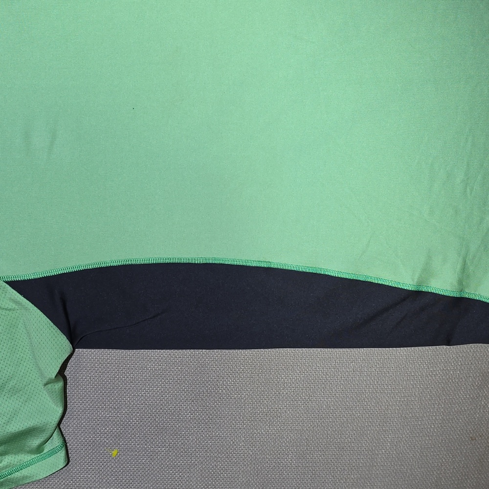 Adidas Polo T-Shirt 1/4 Zip Green Black Mens Size XXL Activewear Sport Jersey - Picture 5 of 16